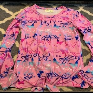 Girls size medium butterfly shirt